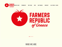 Tablet Screenshot of farmersrepublic.com